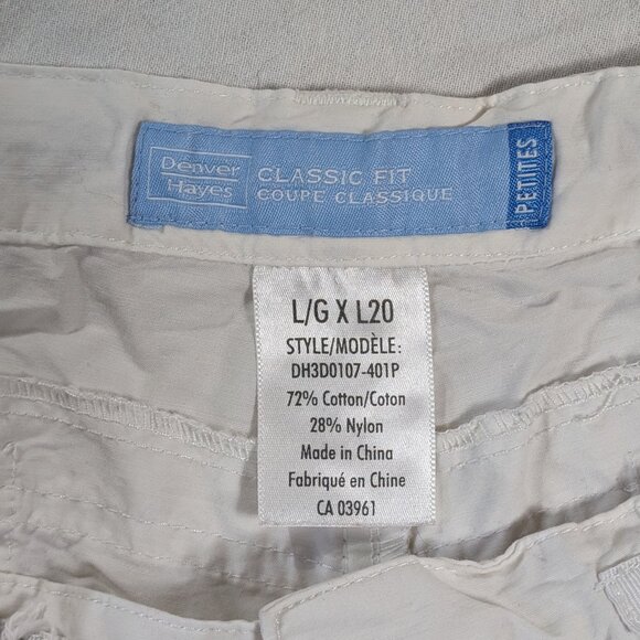 CAPRIS DENVER HAYES CLASSIC FIT PETITES LARGE L20 WHITE WOMEN'S PANTS CLOTHES - Picture 6 of 14